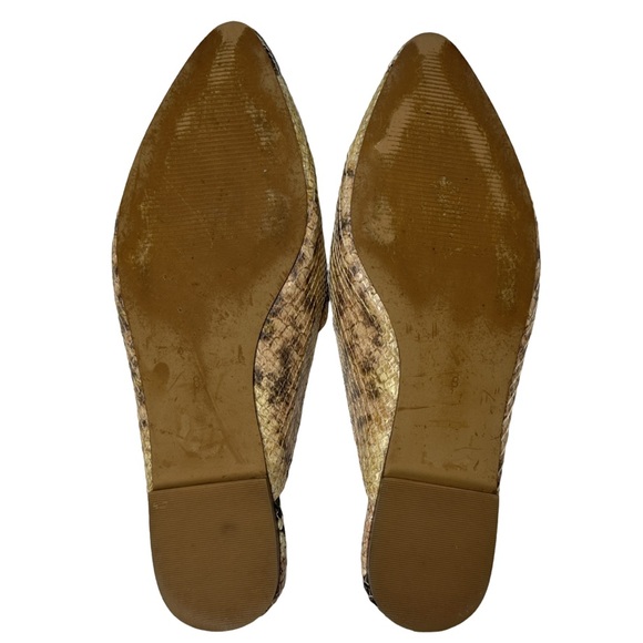 MADEWELL | The Frances Skimmer Mule in Snake Embossed Leather Slide Sandal Shoe - Picture 13 of 16